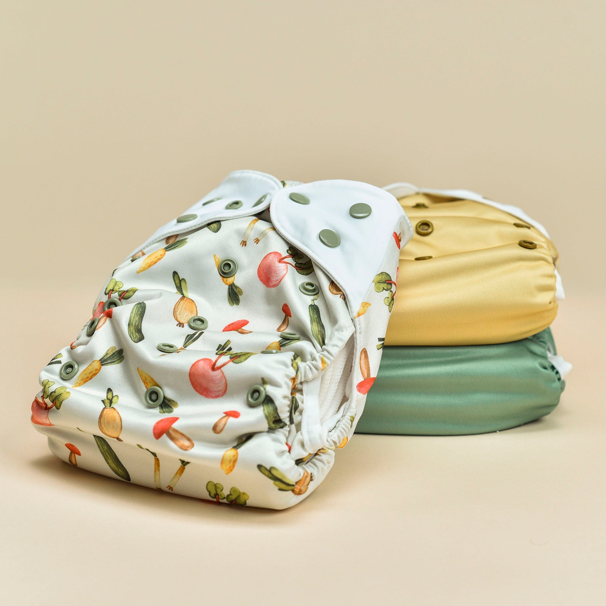 Cloth Diapers - Nature Collection - Set Of 3