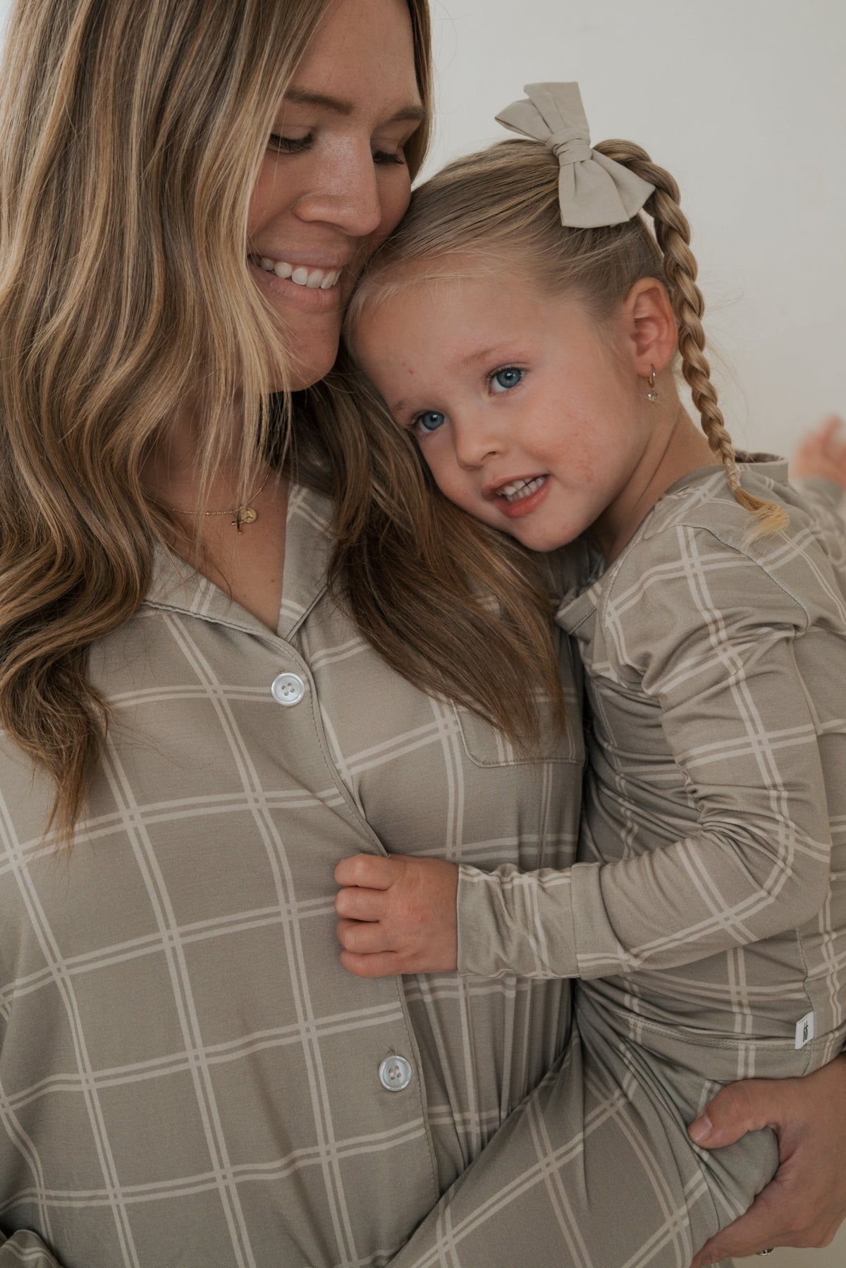 Bamboo Two Piece Pajamas | Linen Grid