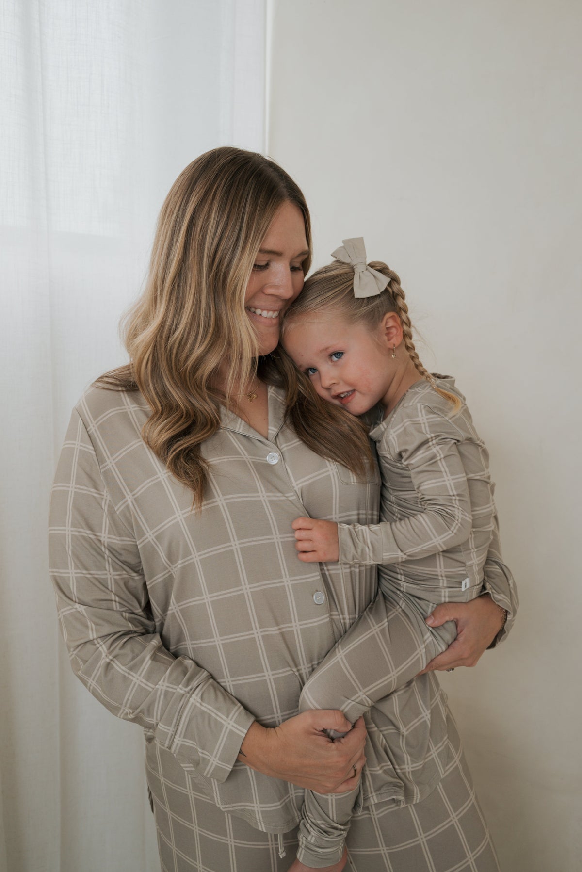 Bamboo Two Piece Pajamas | Linen Grid