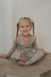 Bamboo Two Piece Pajamas | Linen Grid