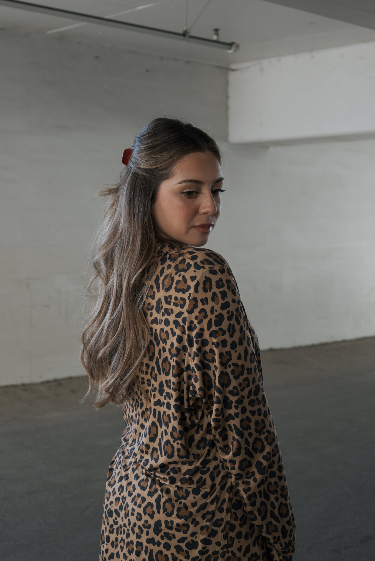 Women's Bamboo Button Up Lounge Set | Leopard