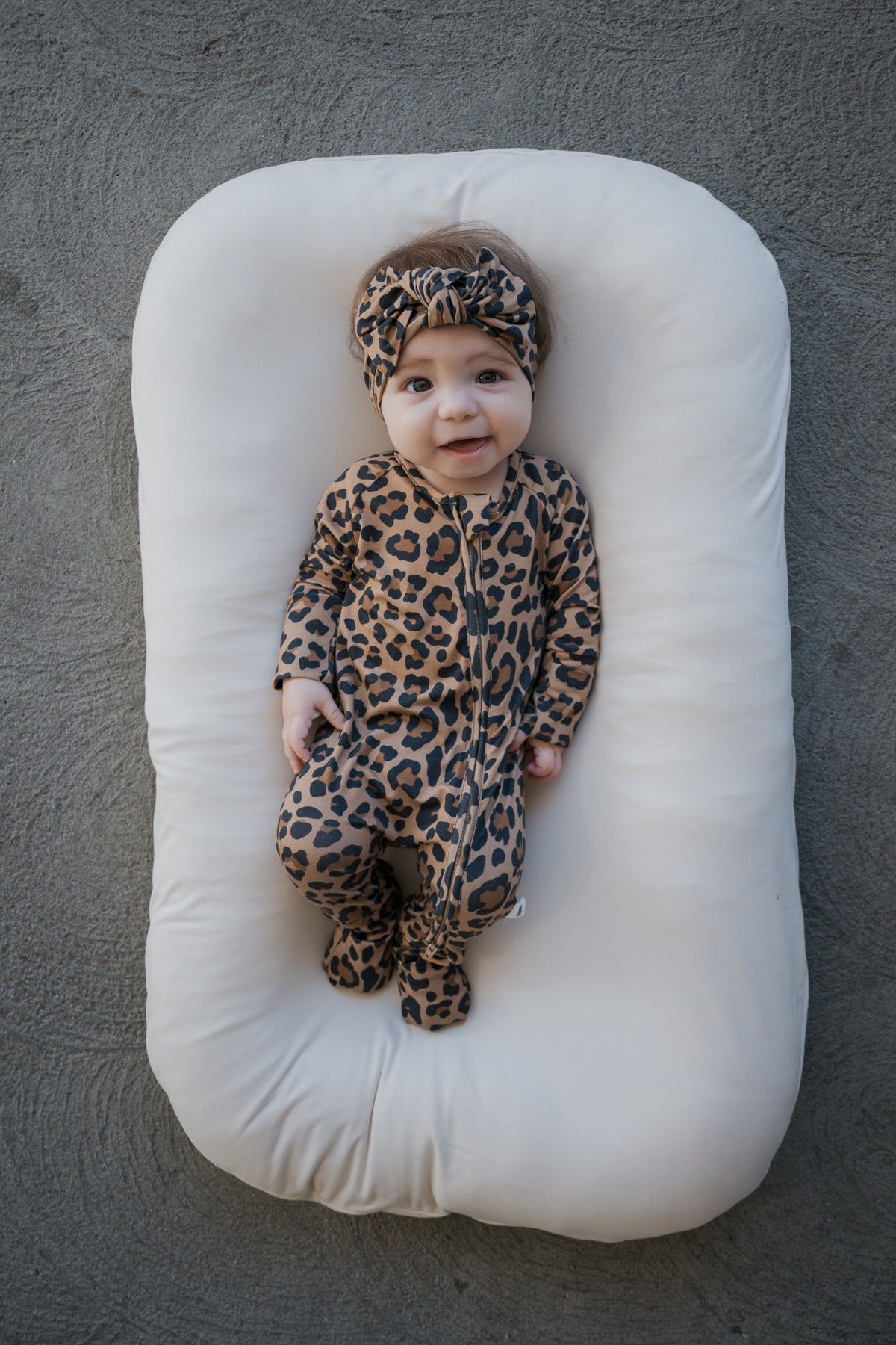 Bamboo Zip Pajamas | Leopard
