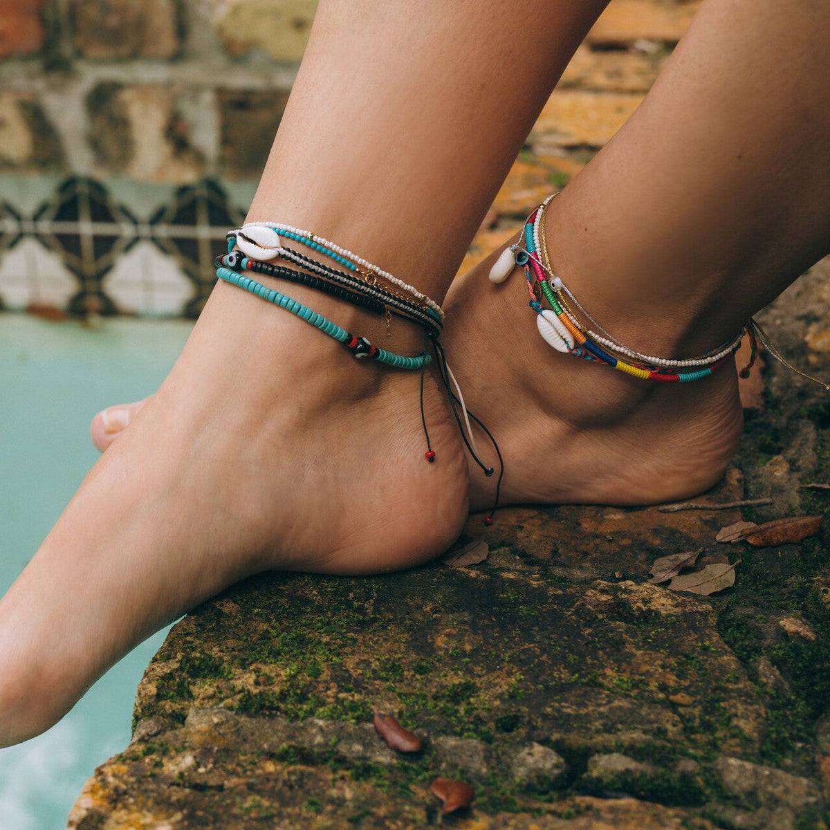 Viola Pearl Anklet