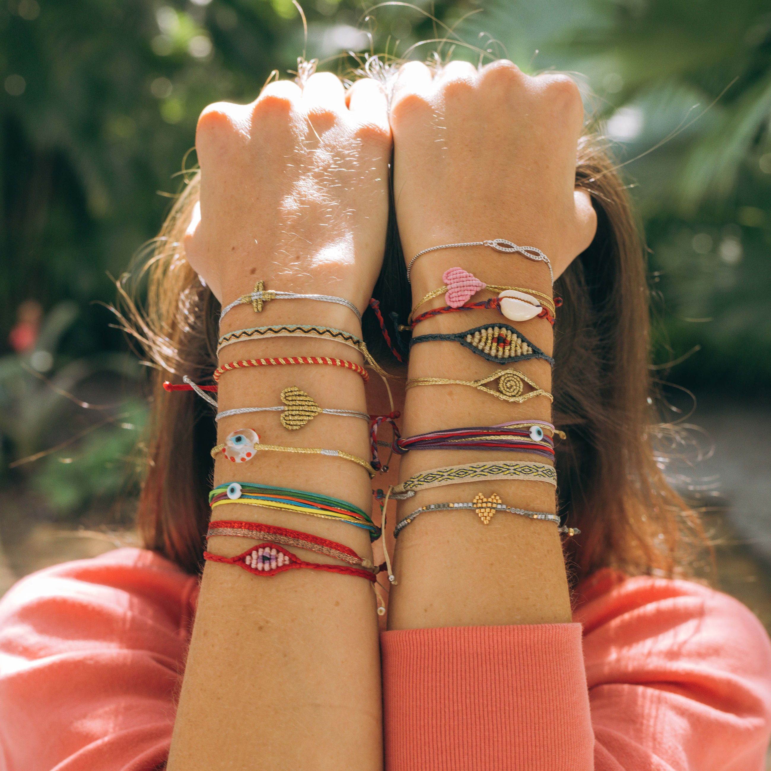 Braided Cowrie Shell Bracelet