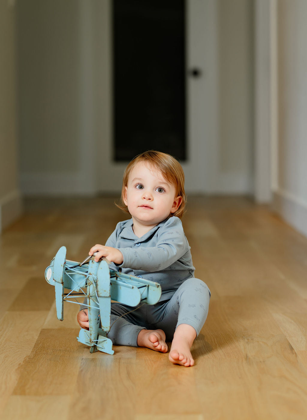 Printed Grandpa Pj-blue