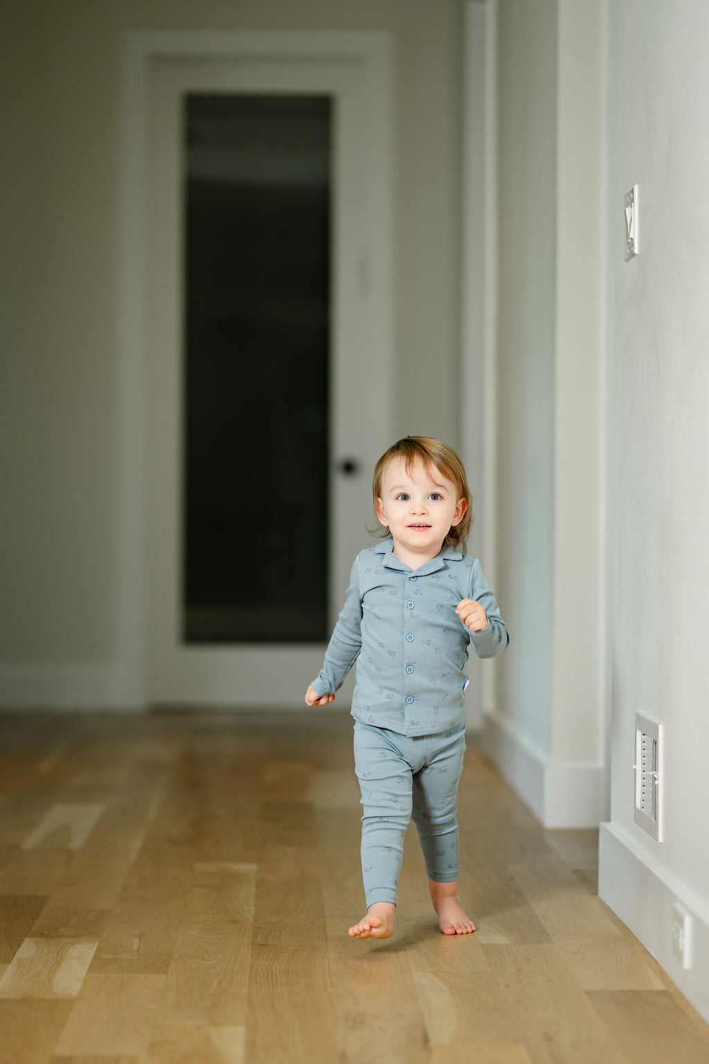 Printed Grandpa Pj-blue