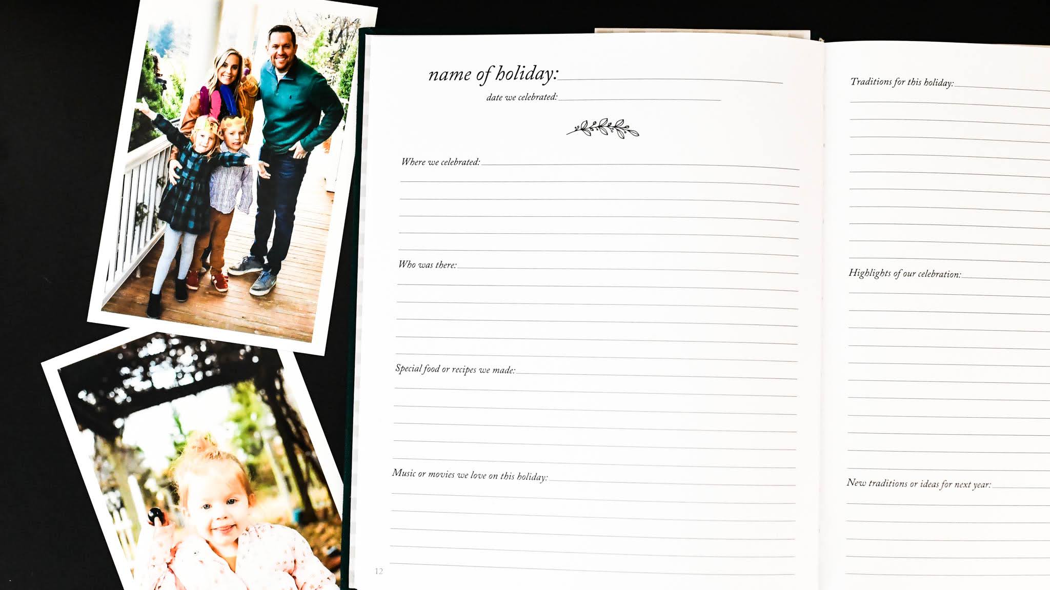 Holiday & Christmas Memory Book