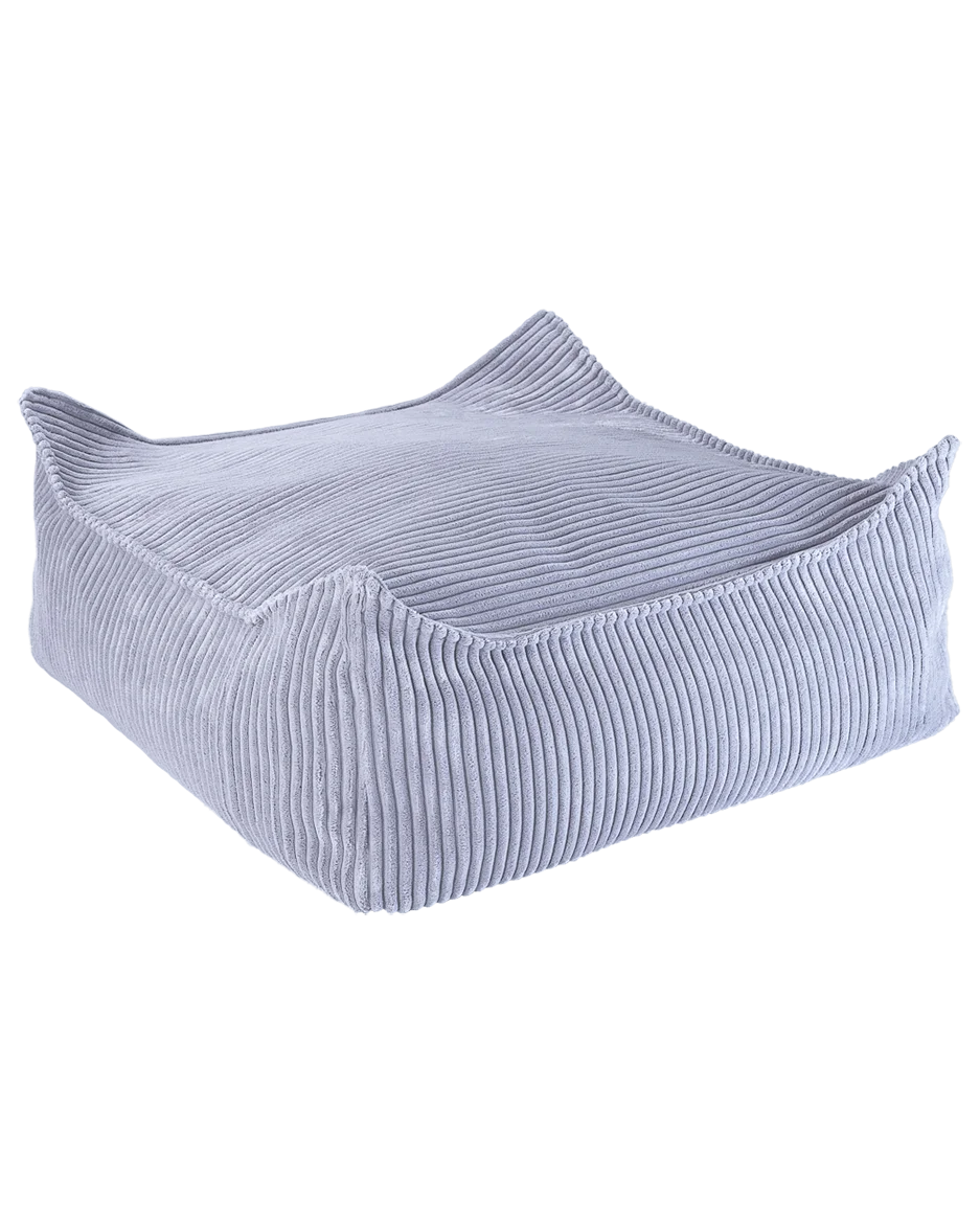 Blueberry Blue Square Ottoman Extra Cover