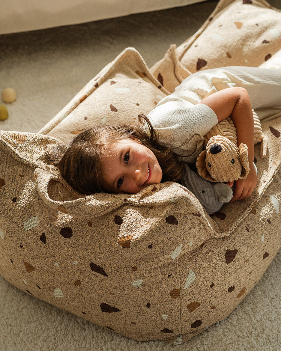 Terrazzo Sand Beanbag Chair