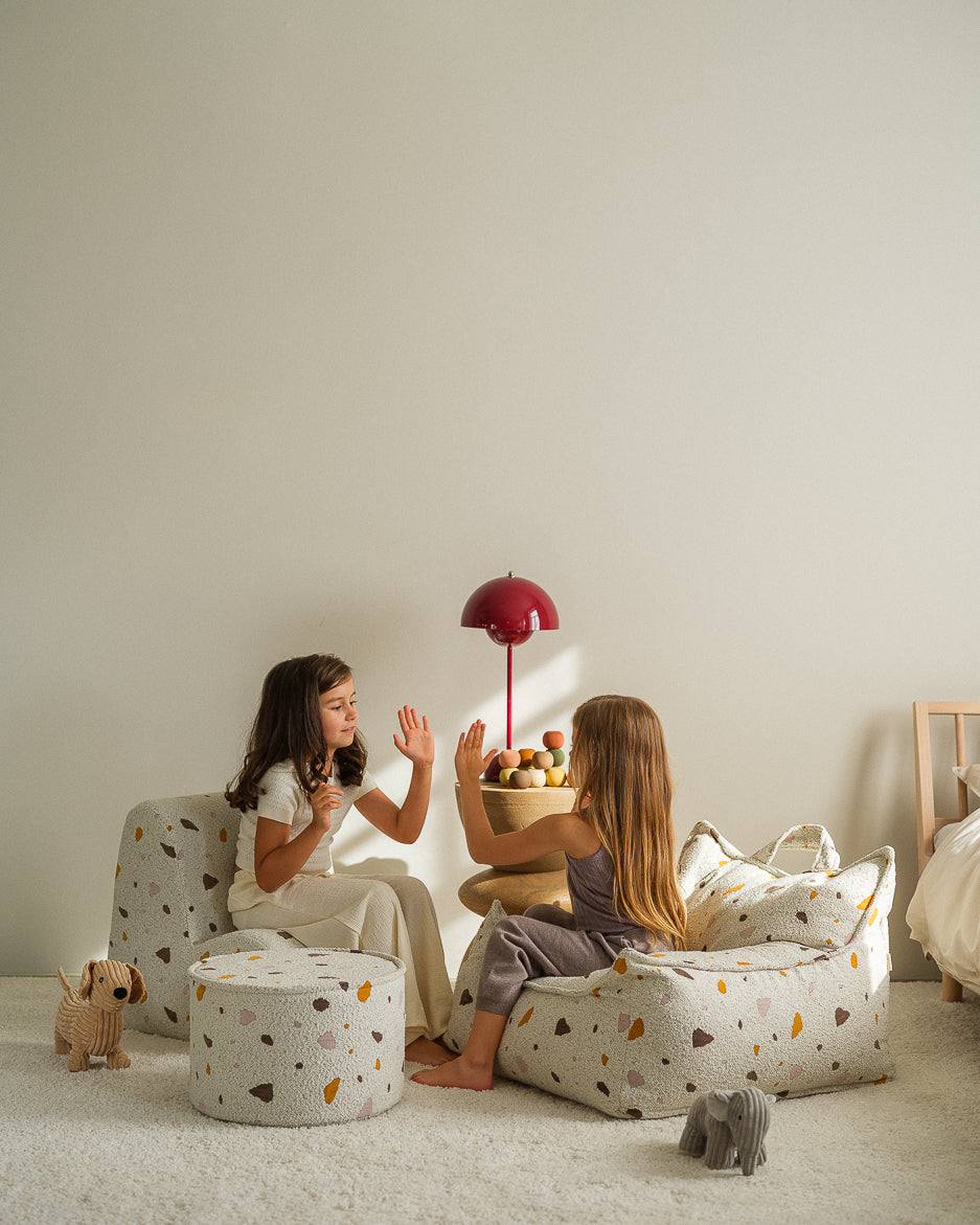 Terrazzo Marble Pouffe