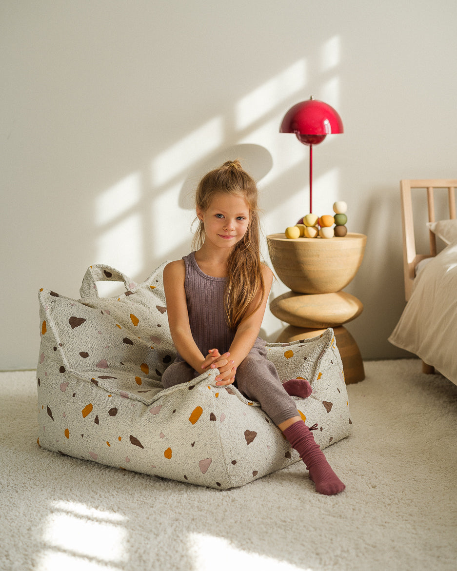 Terrazzo Marble Beanbag Chair