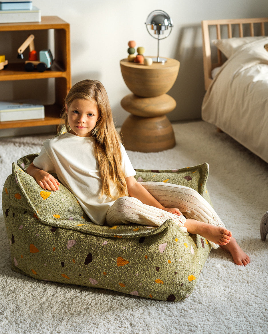 Terrazzo Moss Beanbag Chair