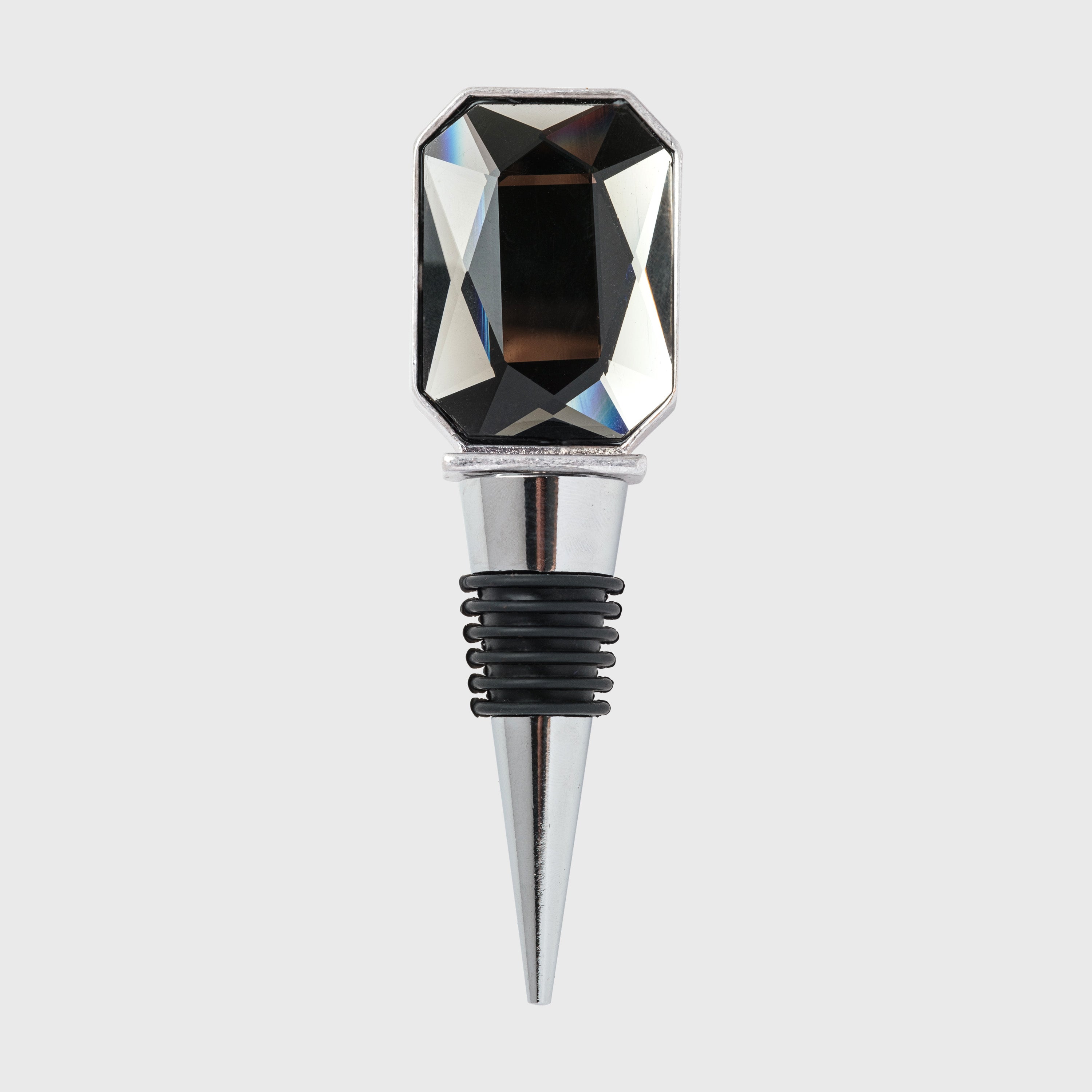 Single Gem Wine Stopper, Dark Crystal