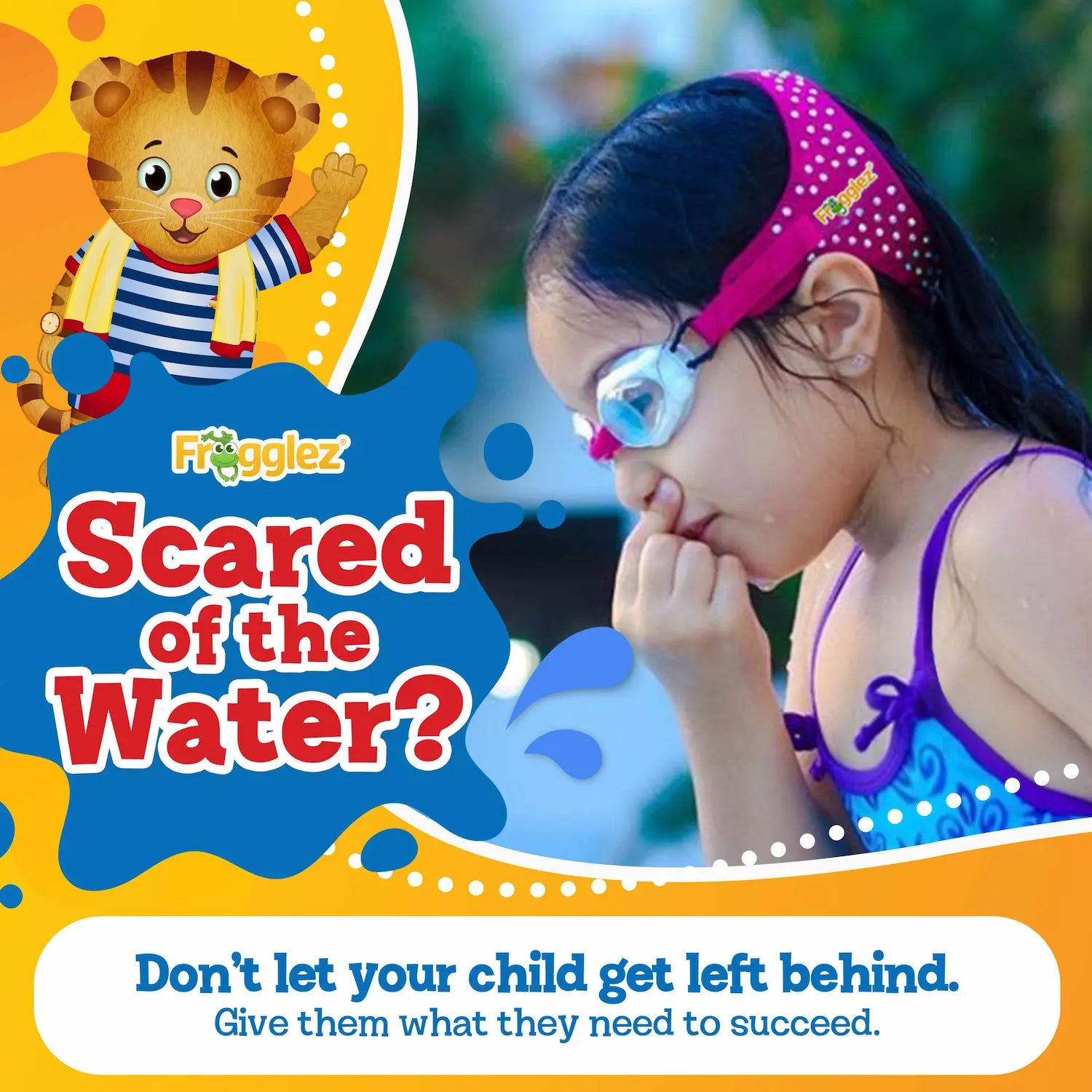 Daniel Tiger's Neighborhood Themed Kids Swim Goggles