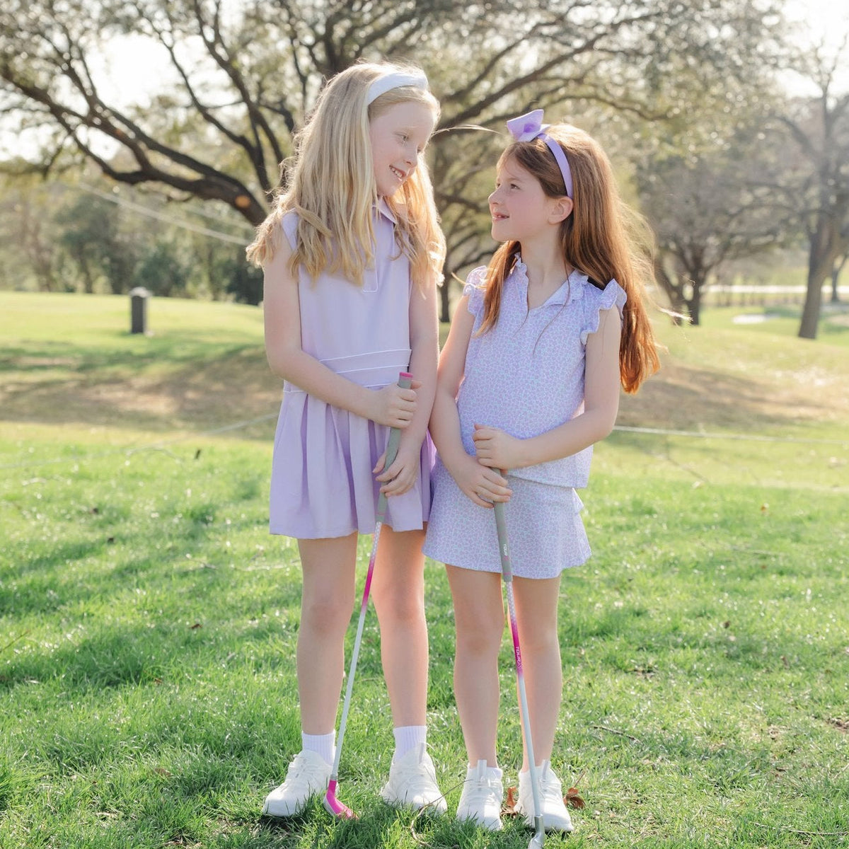 Margot Girls' Performance Skirt By Lh Sport - Petal Party Lavender