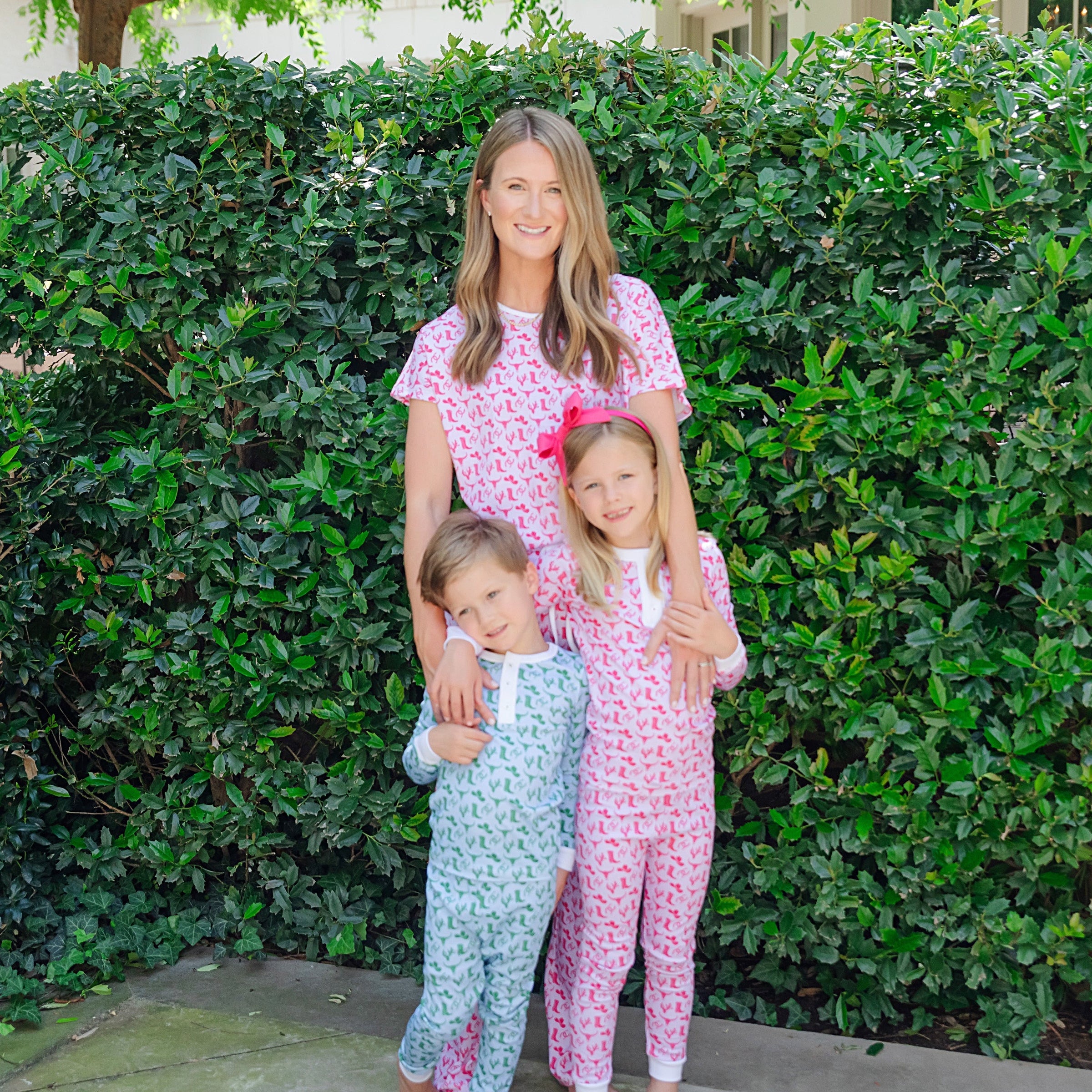 Alden Girls' Pajama Pant Set - Wild West Pink