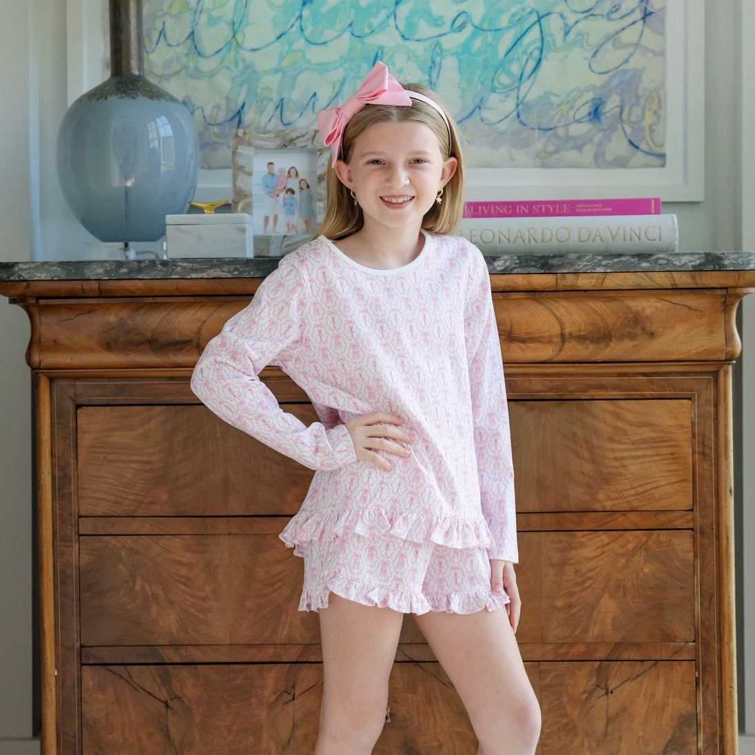 Rorie Girls' Short Set - Ballet And Bows