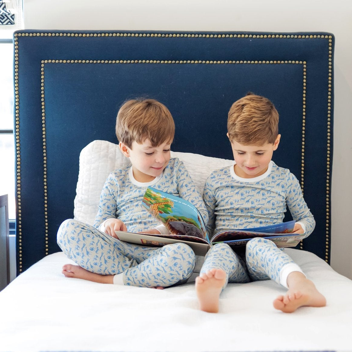 Grayson Boys' Pajama Pant Set - Blue Savanna Safari