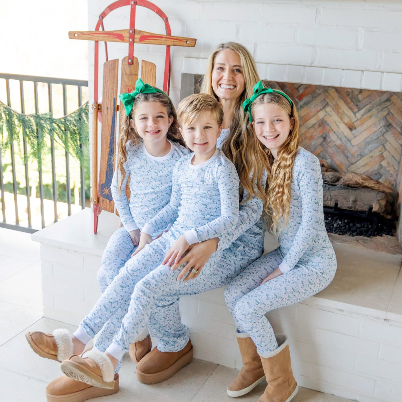 Grayson Pajama Pant Set Snowcapped Mountains