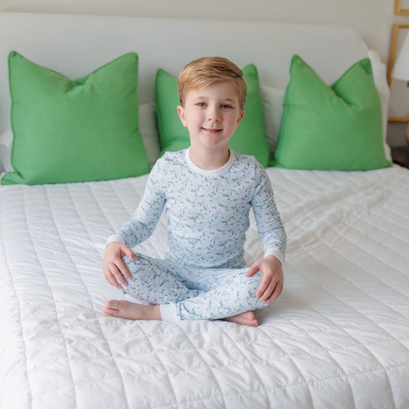 Grayson Pajama Pant Set Snowcapped Mountains