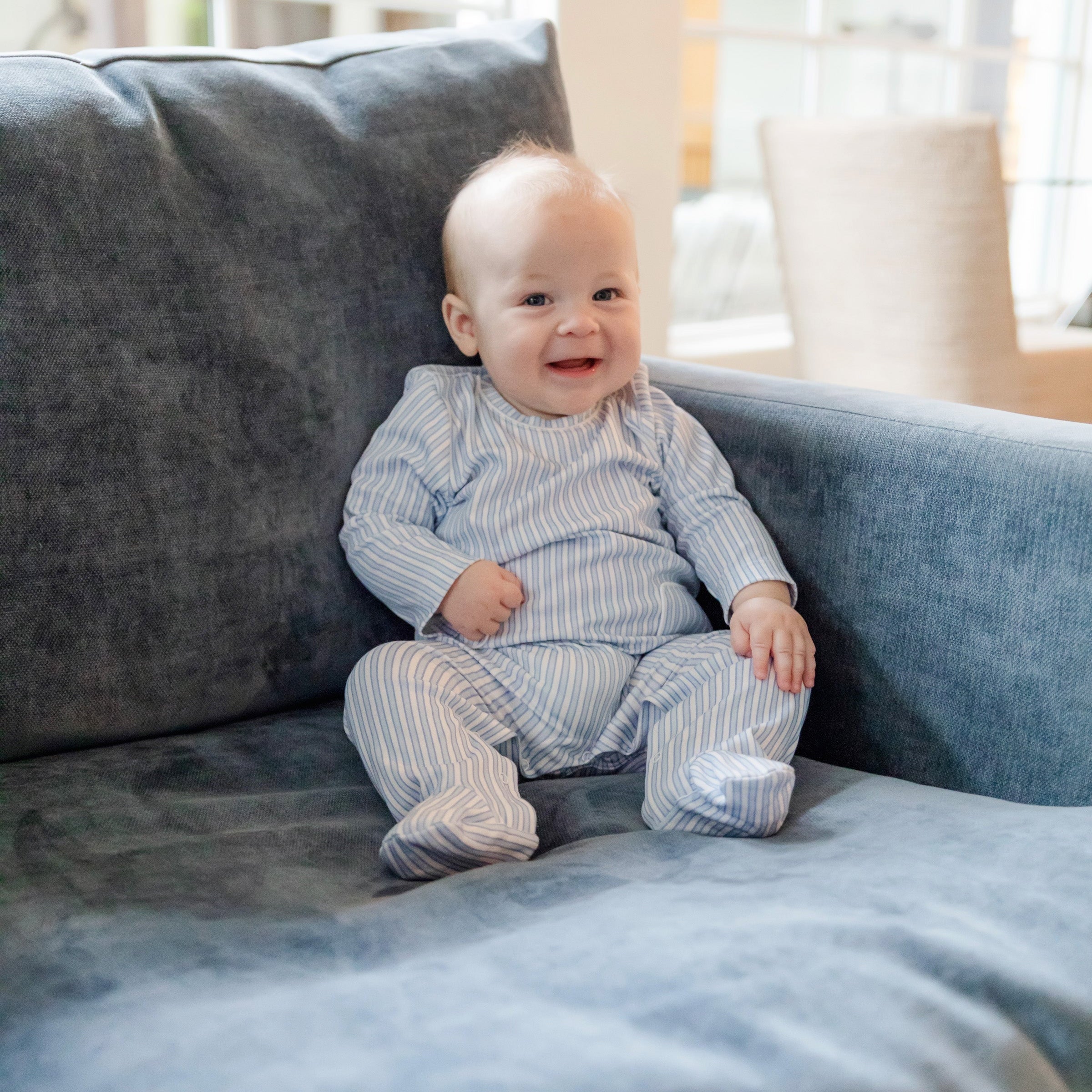 Preston Boys' Romper - Classic Stripe