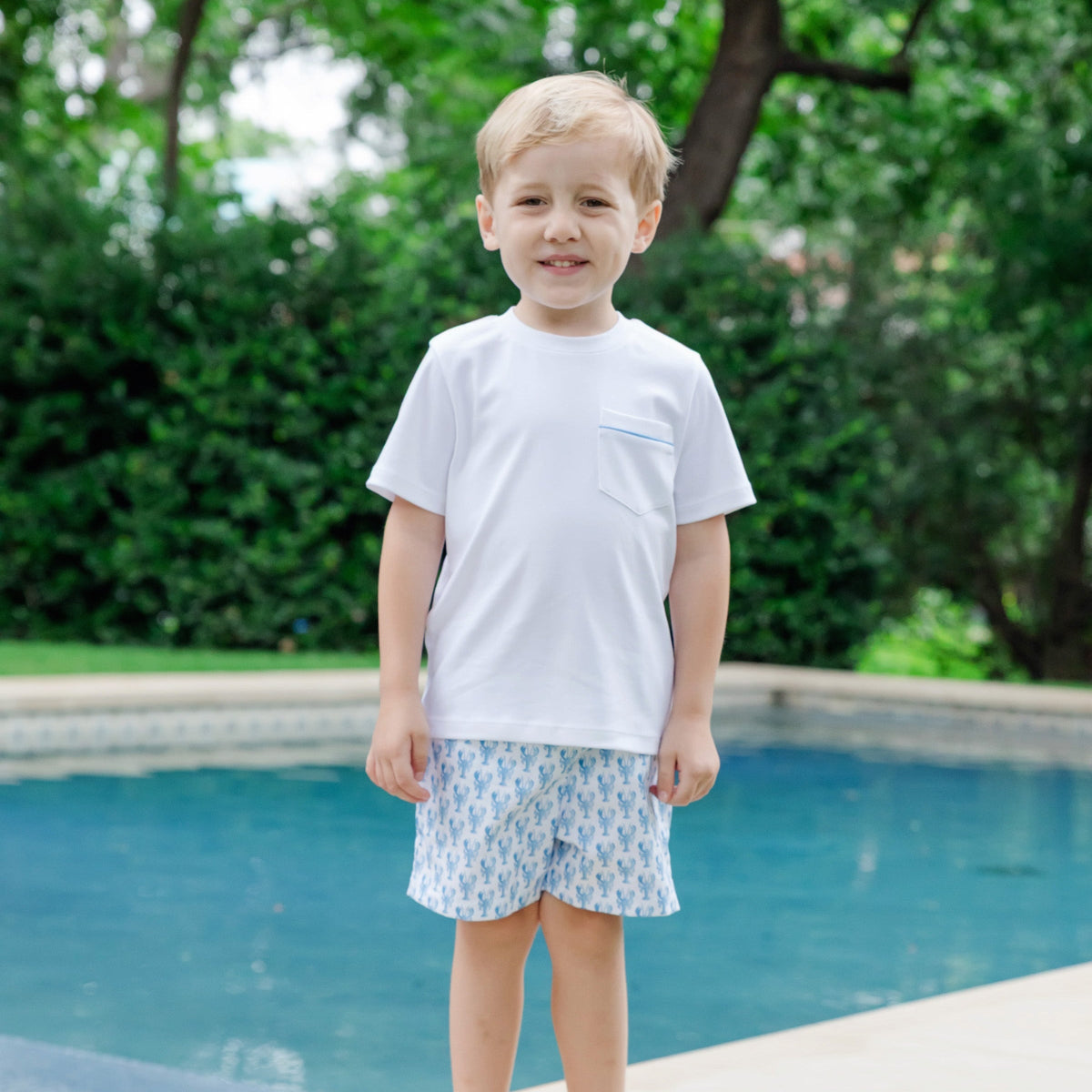Hudson Boys' Short Set - Maine Lobsters