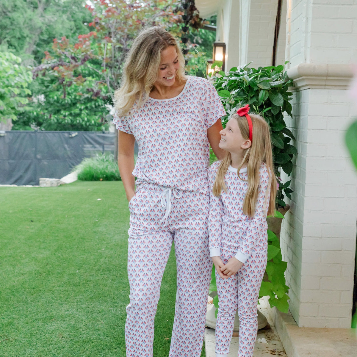 Marcia Women's Pajama Pant Set - Stars, Stripes And Bows