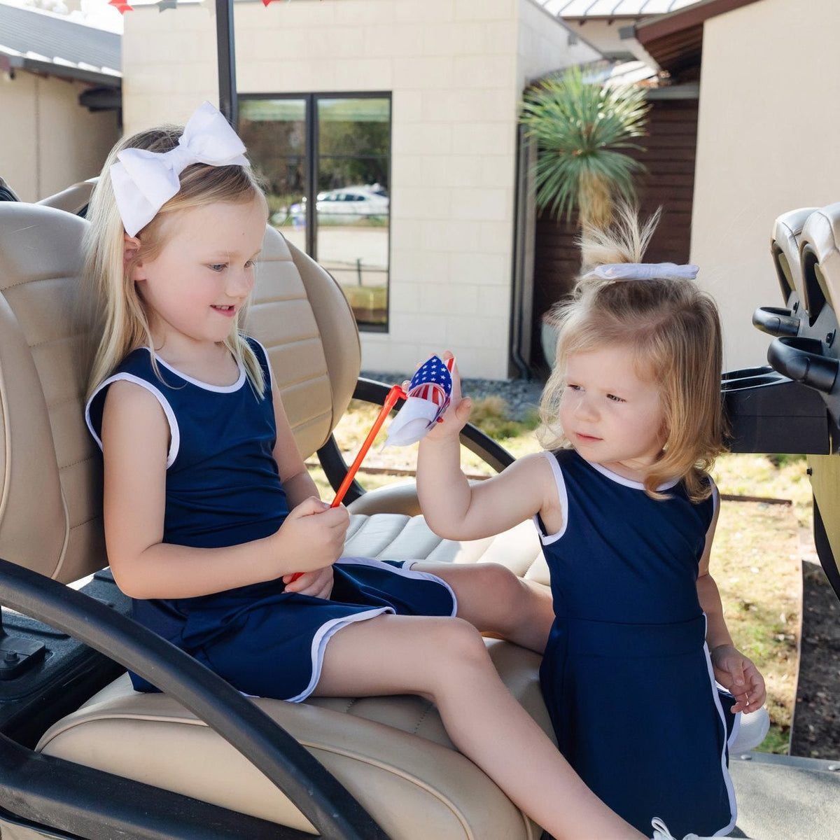 Taylor Girls' Performance Dress By Lh Sport - Navy