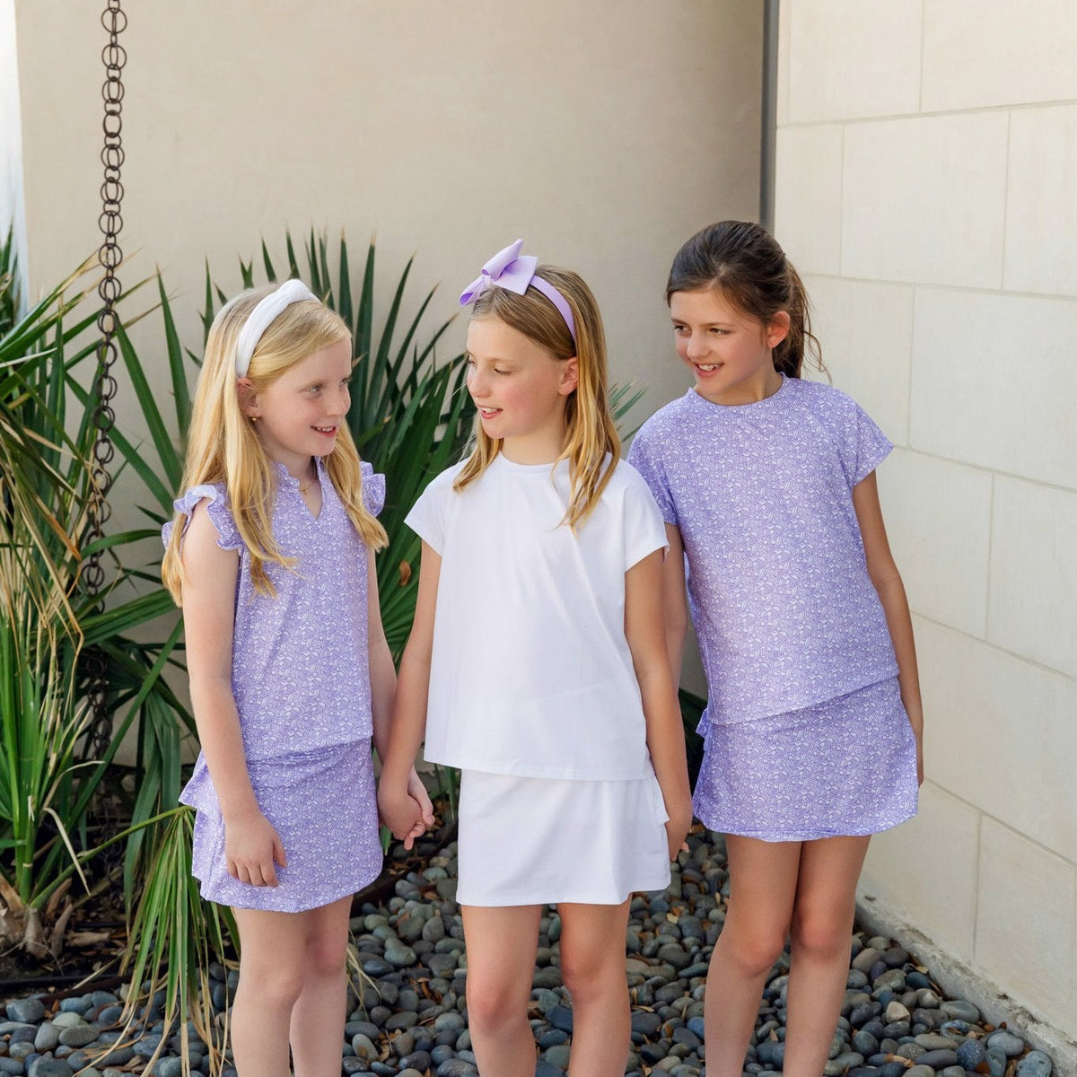 Margot Girls' Performance Skirt By Lh Sport - Petal Pop Purple