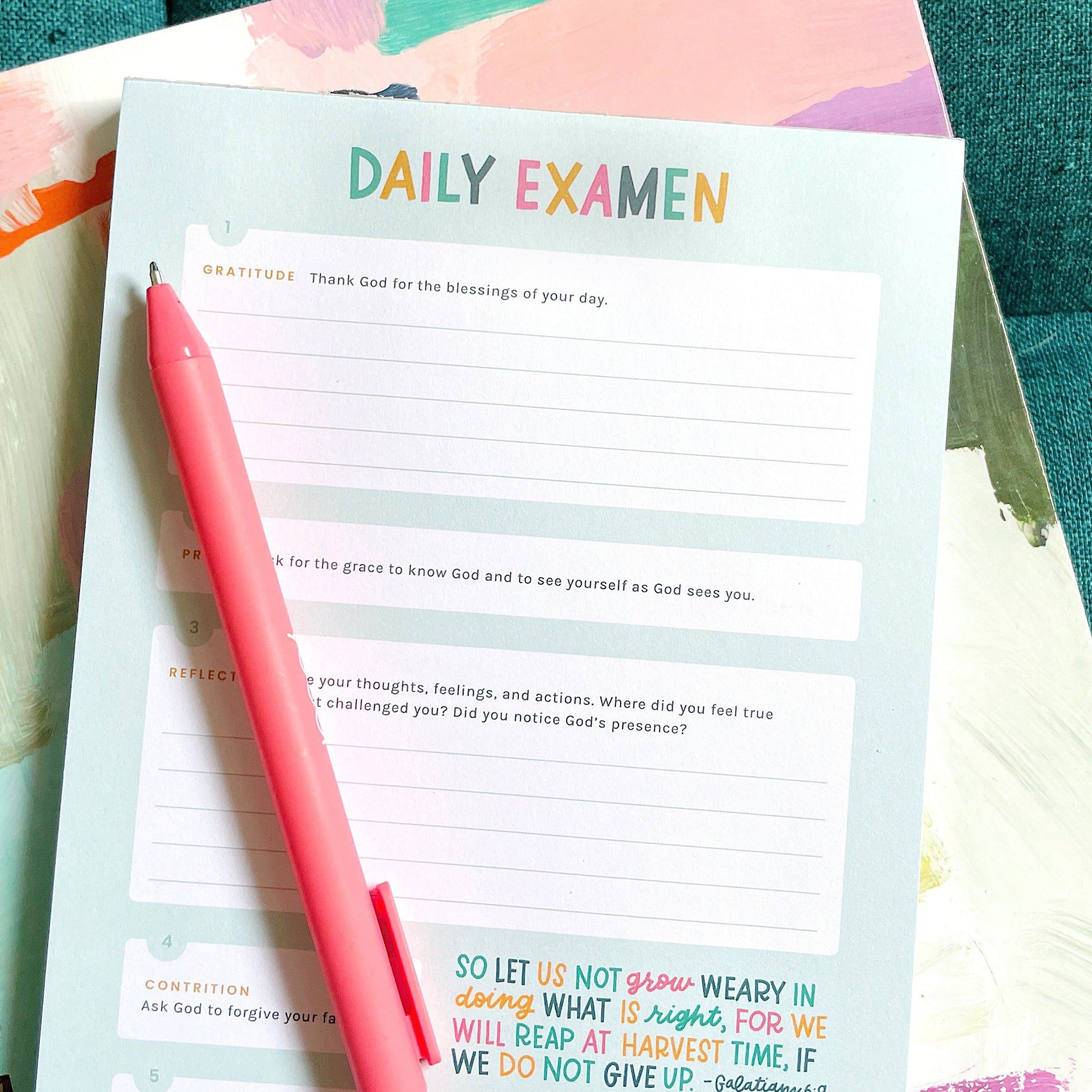 All Souls, St. Frances Xavier Cabrini & Advanced Daily Examen Notepad