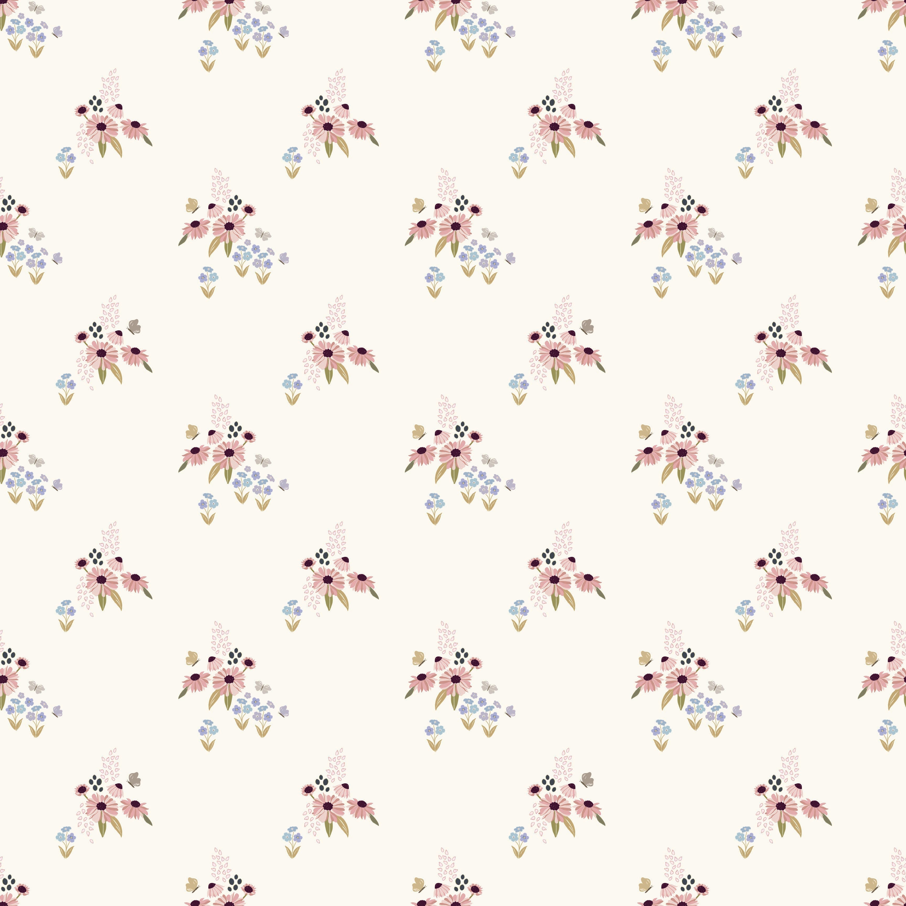 Daisie Wallpaper By Linen And Paper Design