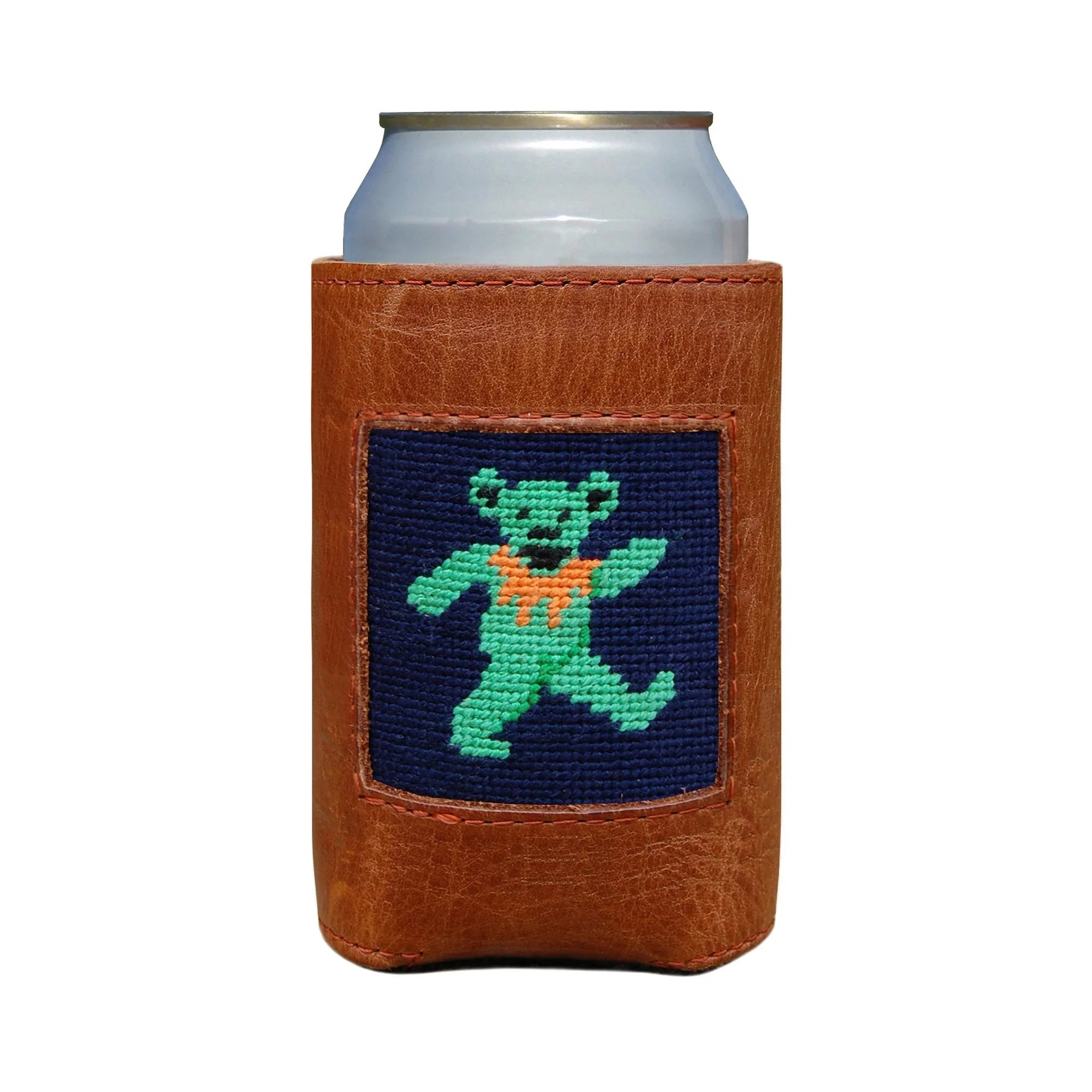 Dancing Bear Can Cooler (dark Navy)
