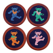 Dancing Bears Coasters (dark Navy)