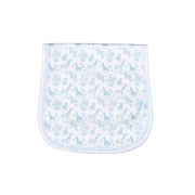 Bsf-017 Blue Baby Safari Pima  Burping Pad