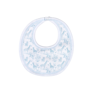 Bsf-018 Blue Baby Safari Pima Bib