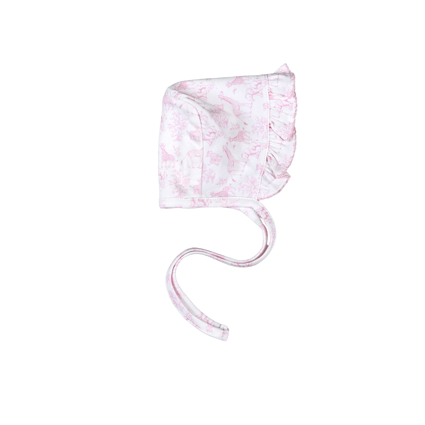 Bsf-115 Pink Baby Safari Pima Bonnet