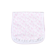 Bsf-117 Pink Baby Safari Pima  Burping Pad