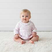Bsf-130 Pink Baby Safari Pima Ruffled Bubble