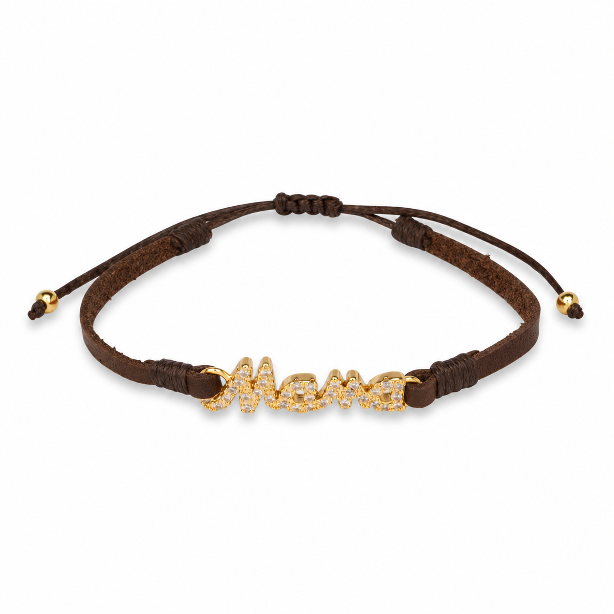 Mama Caramel Leather Bracelet
