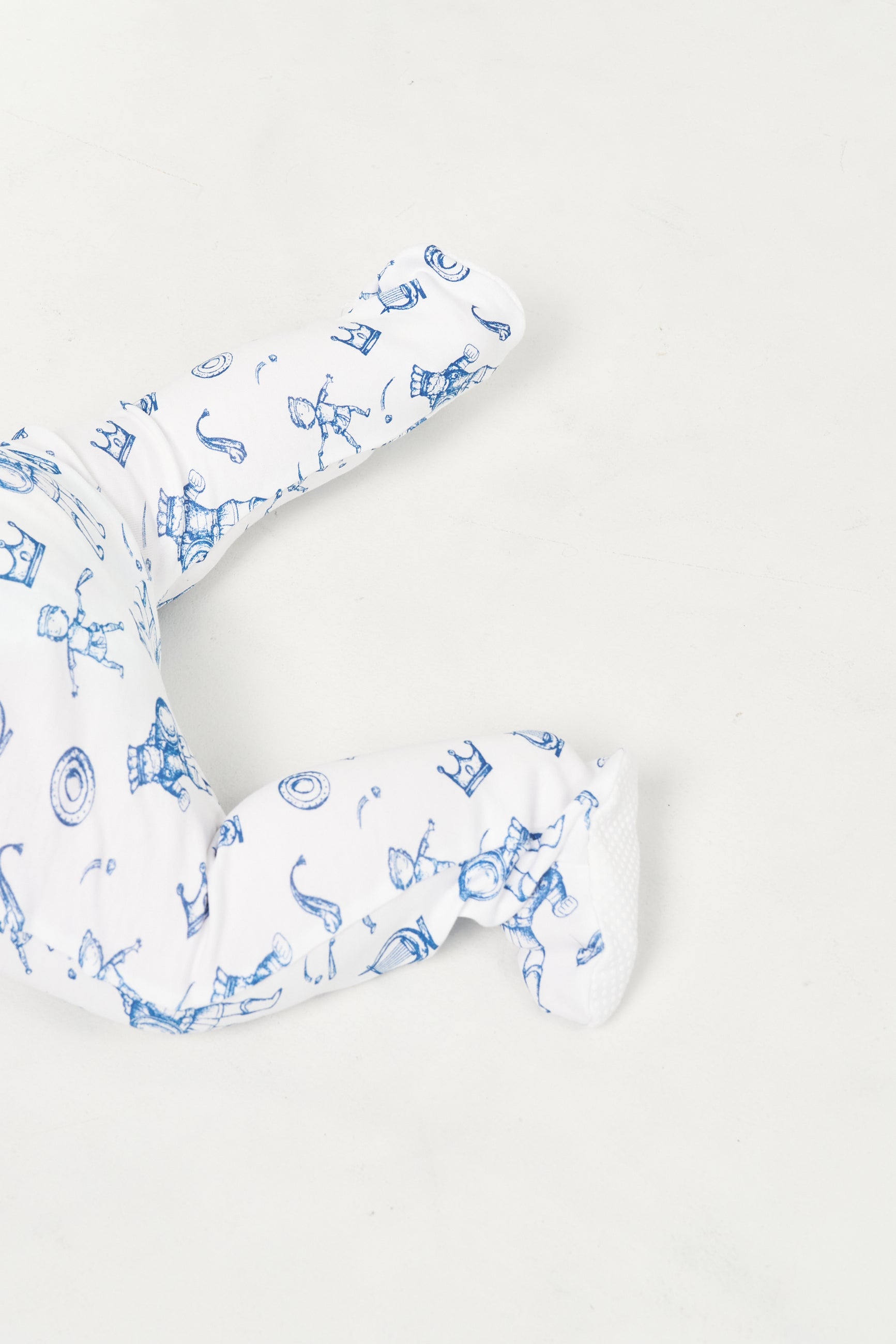 David & Goliath Blue Pj Footed Onesie Cotton