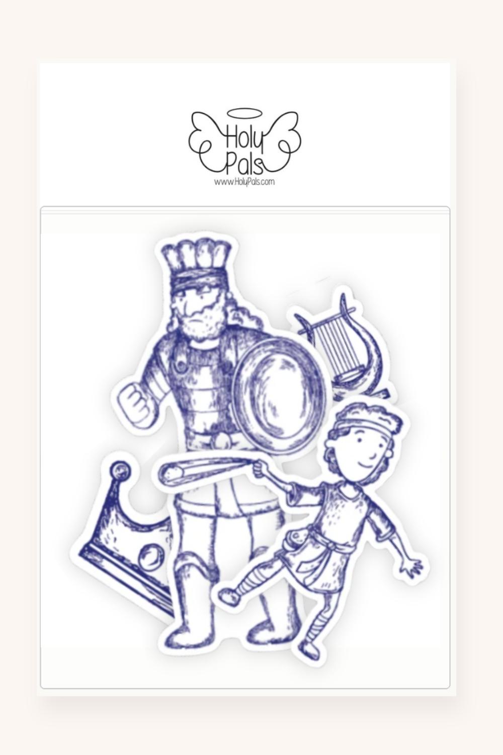 David & Goliath Stickers 4 Pack