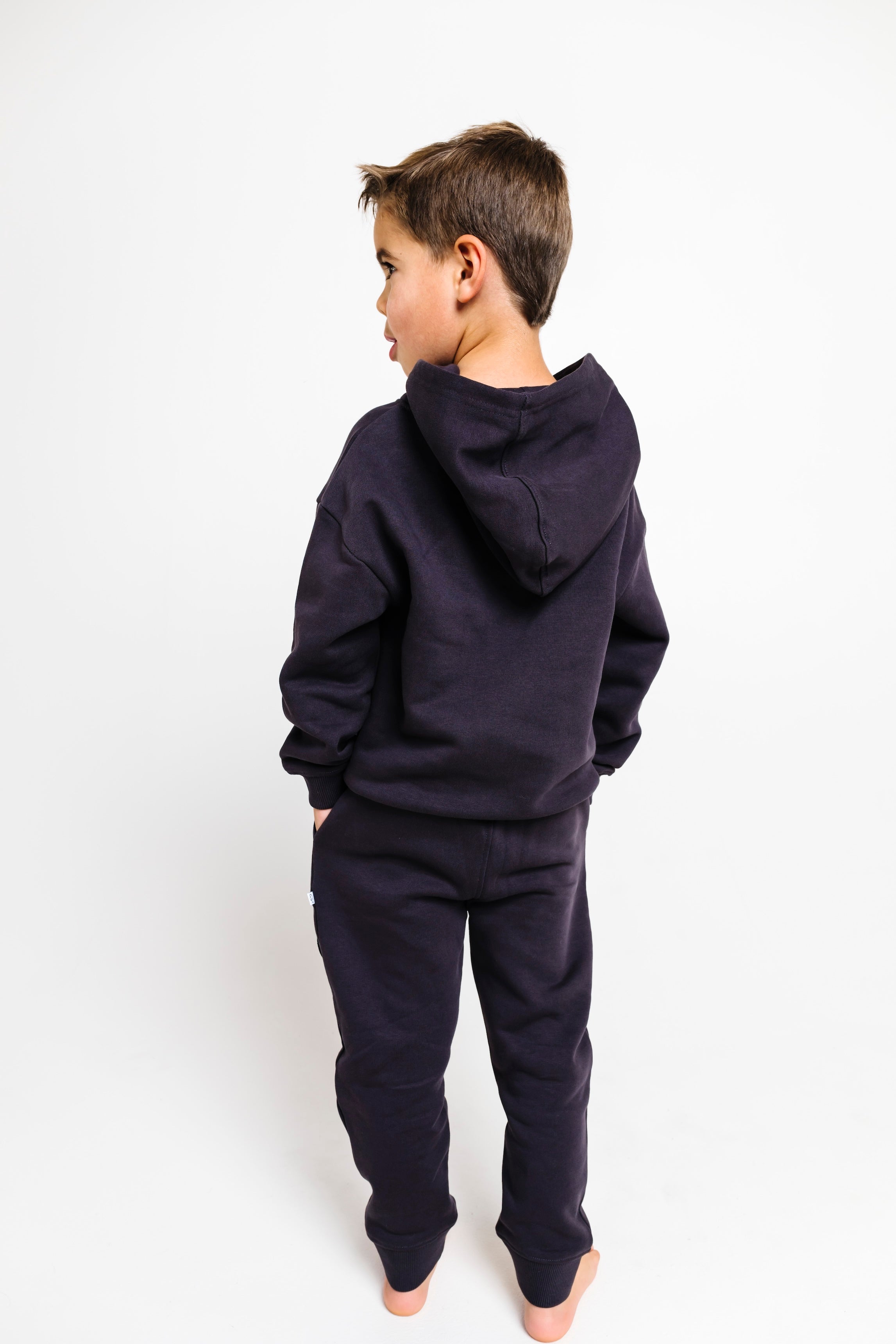 No Greater Love Vintage Washed Black Cotton Fleece Hoodie