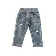 Boys Slim Denim Jeans In Gray