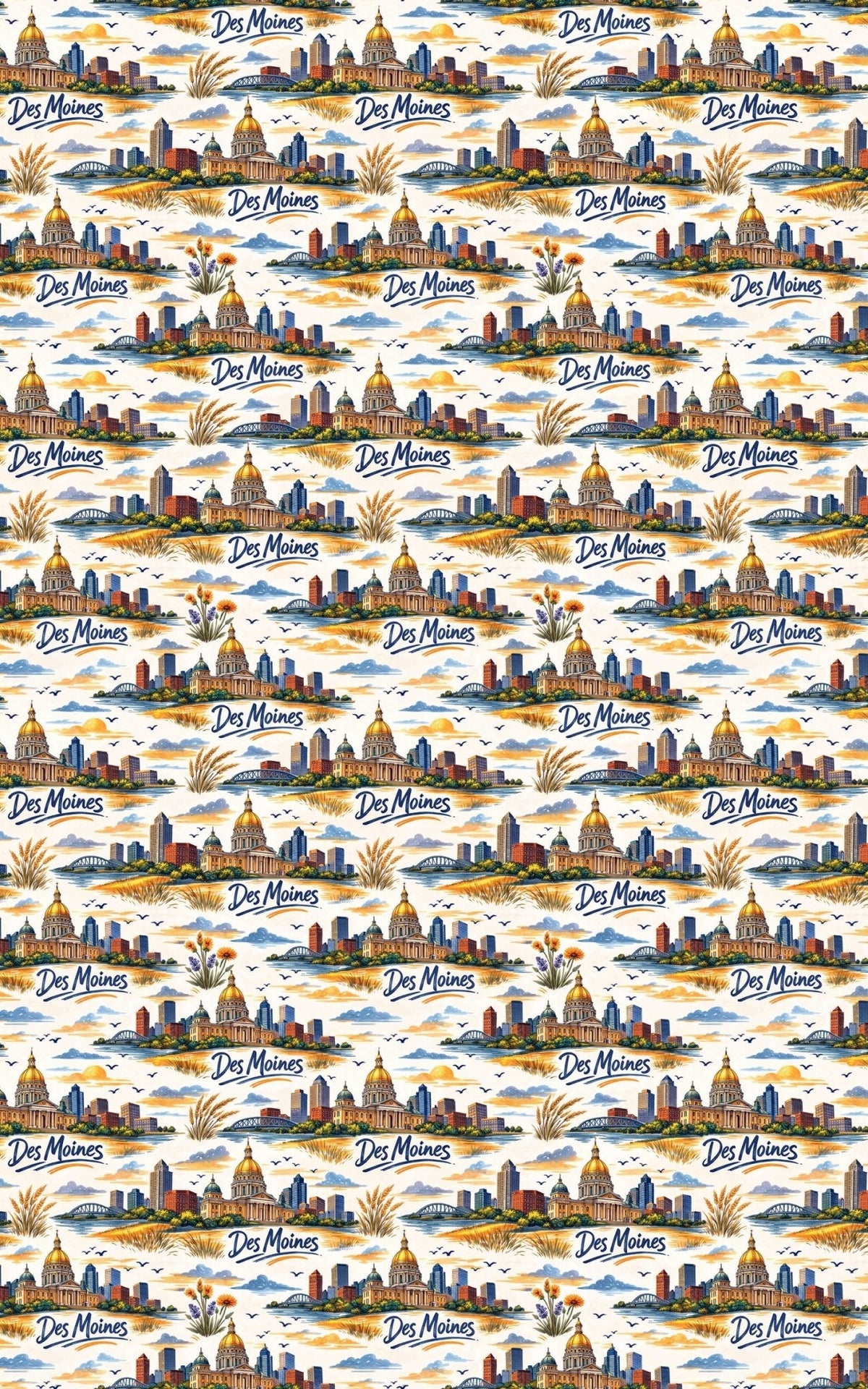 Des Moines Heartland Capitol Wrapping Paper