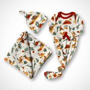 Desert Friends Gown & Swaddle Set + Gift Box