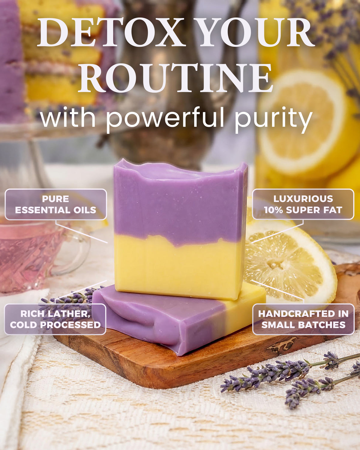 Bar Soap | Lavender & Lemon | 3.5 Oz