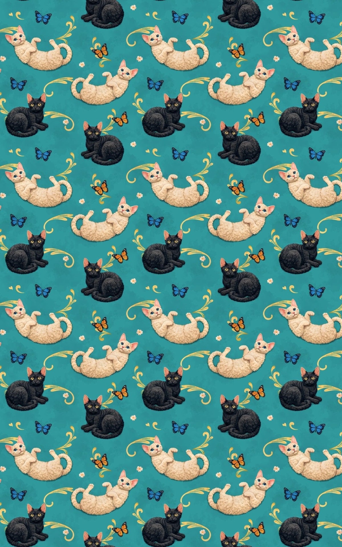 Devon Rex Whimsy Wrapping Paper