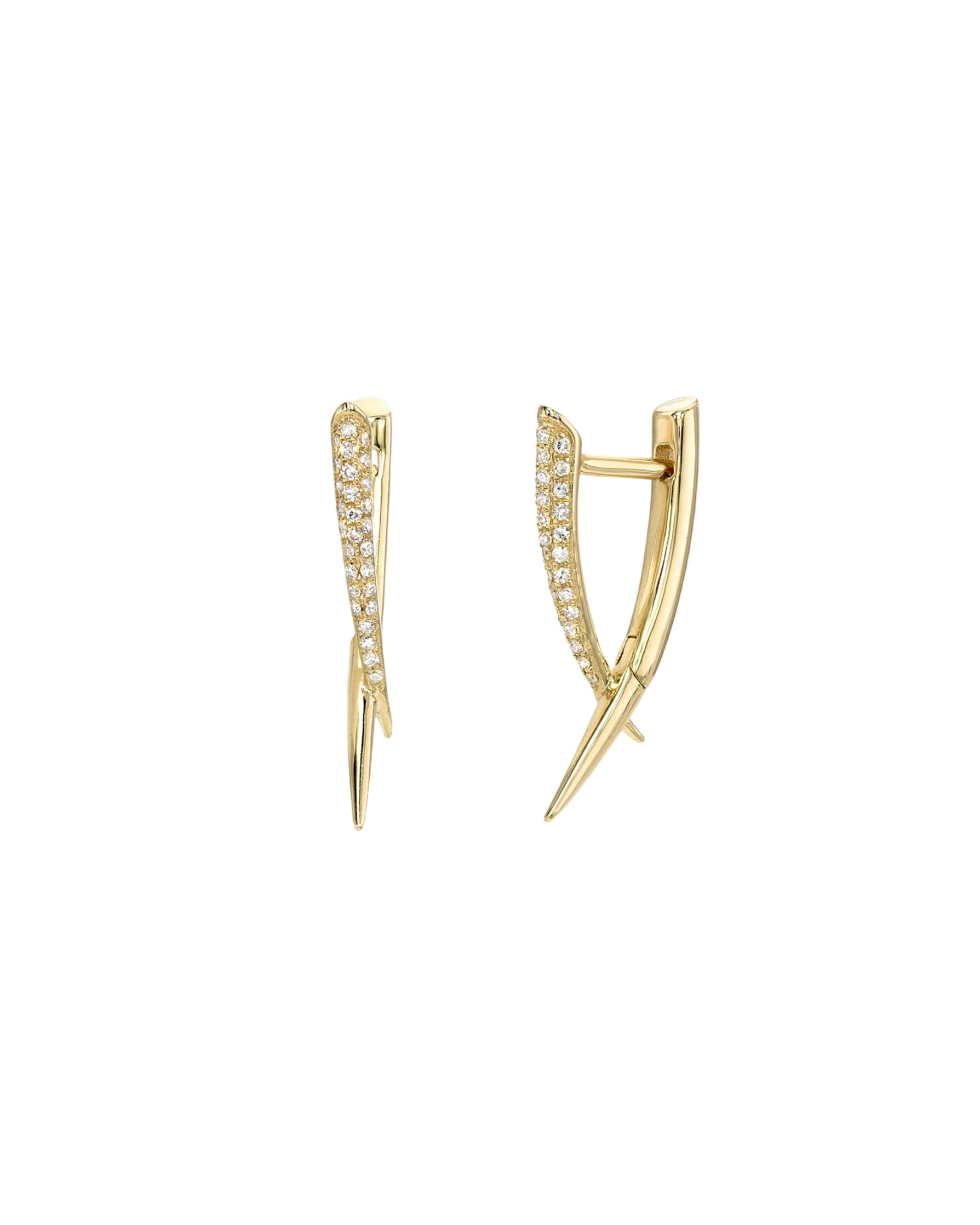 Diamond Claw Earrings