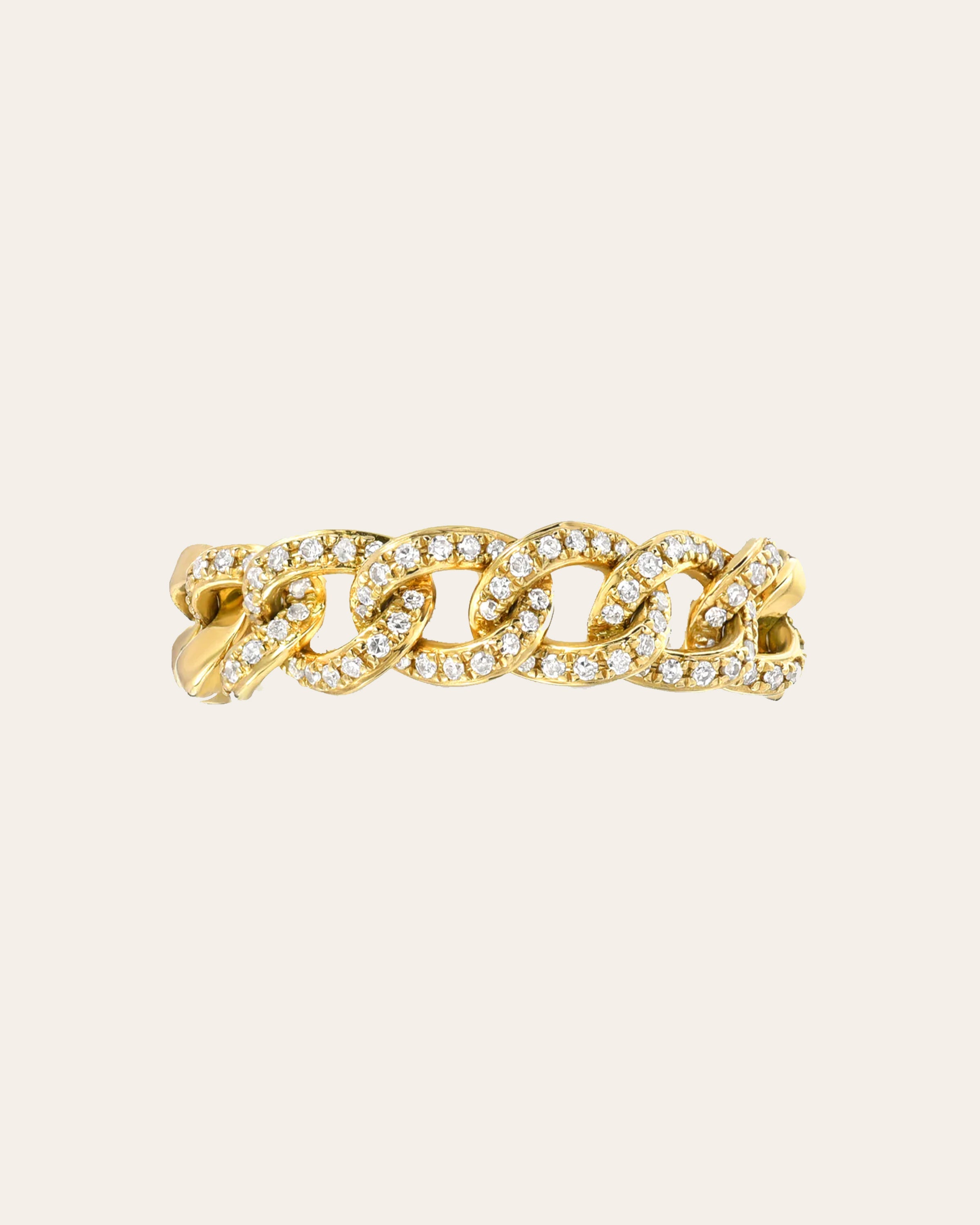 Diamond Cuban Link Ring