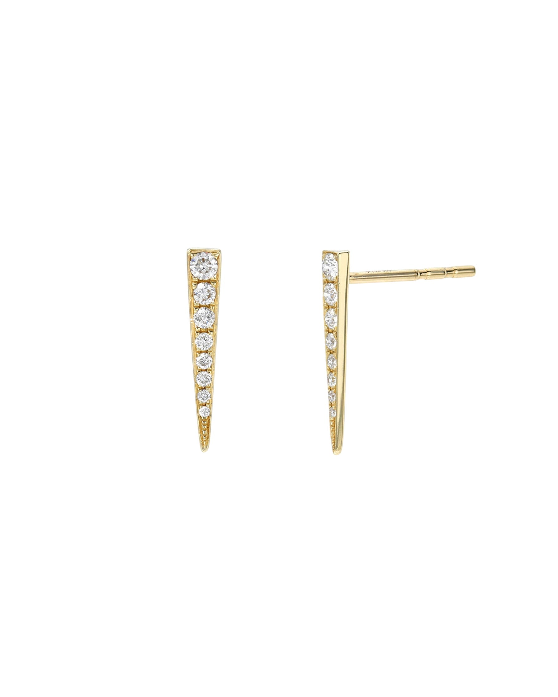 Diamond Dagger Stud Earrings